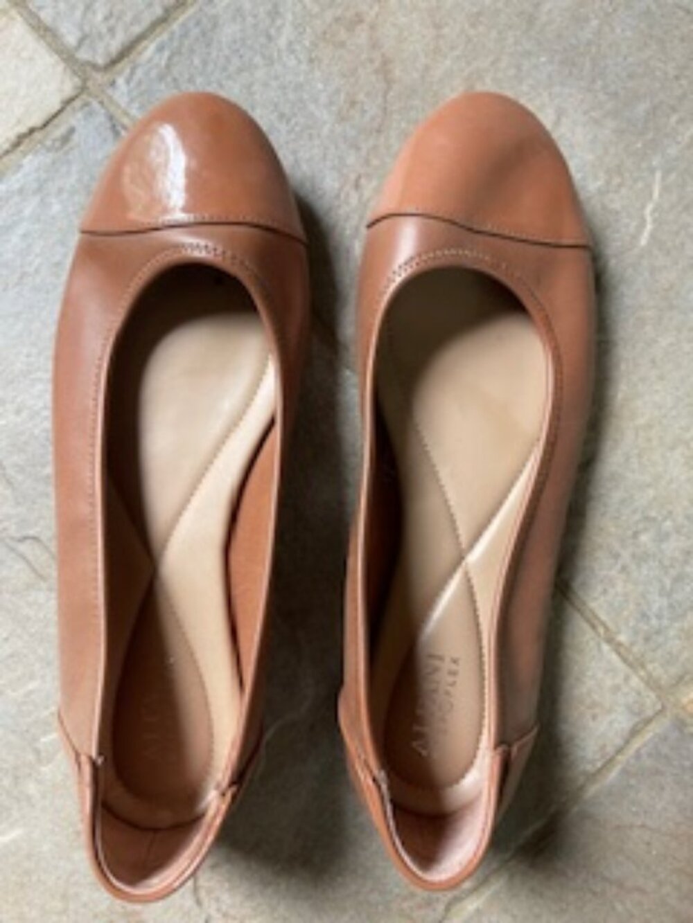 Share Product Alfani Shoes | Alfani Patent Tan Gloss Step N Flex Comfort Ball S